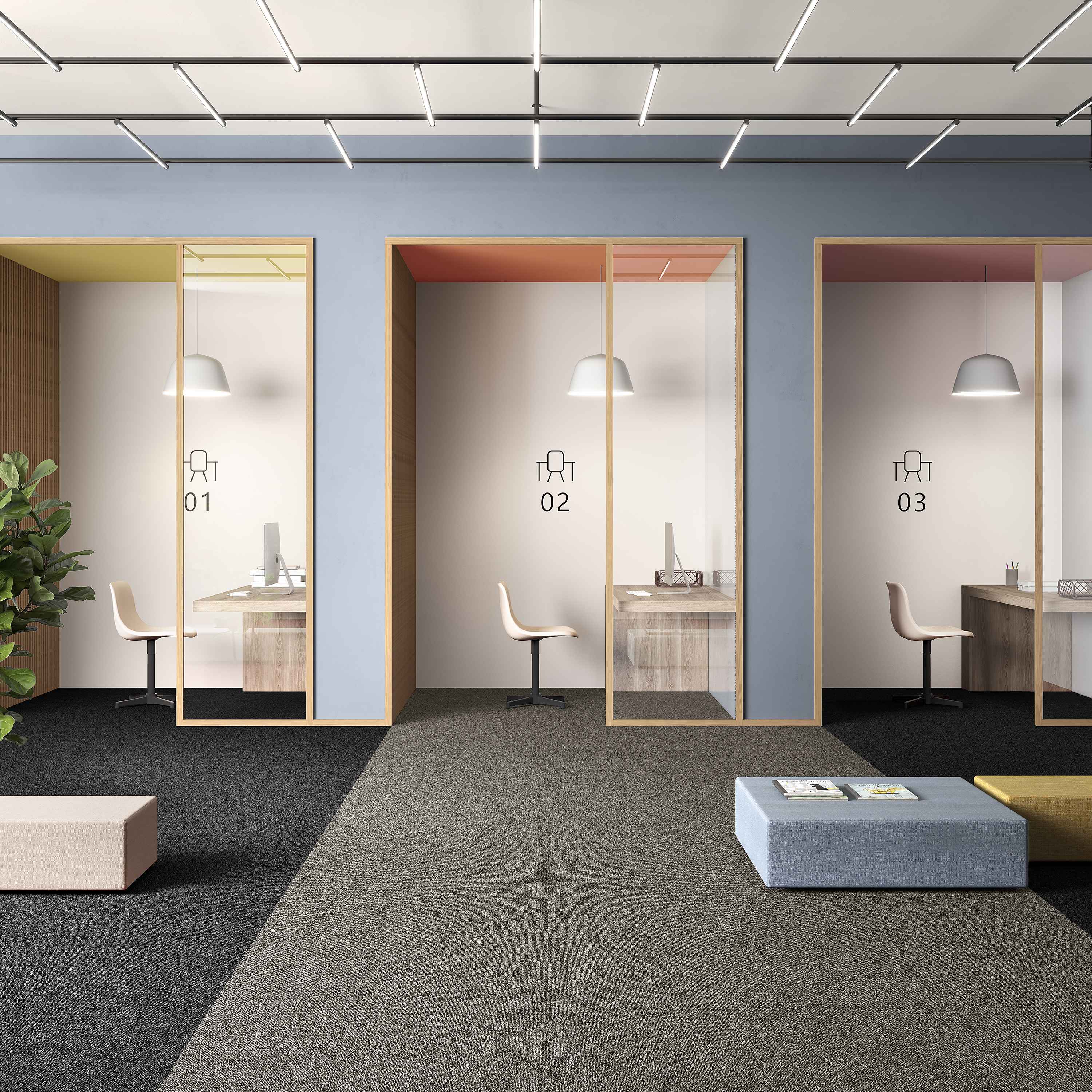 Ковровая плитка Medusa Tile 40 (500*500*5 мм) — купить в Сургуте