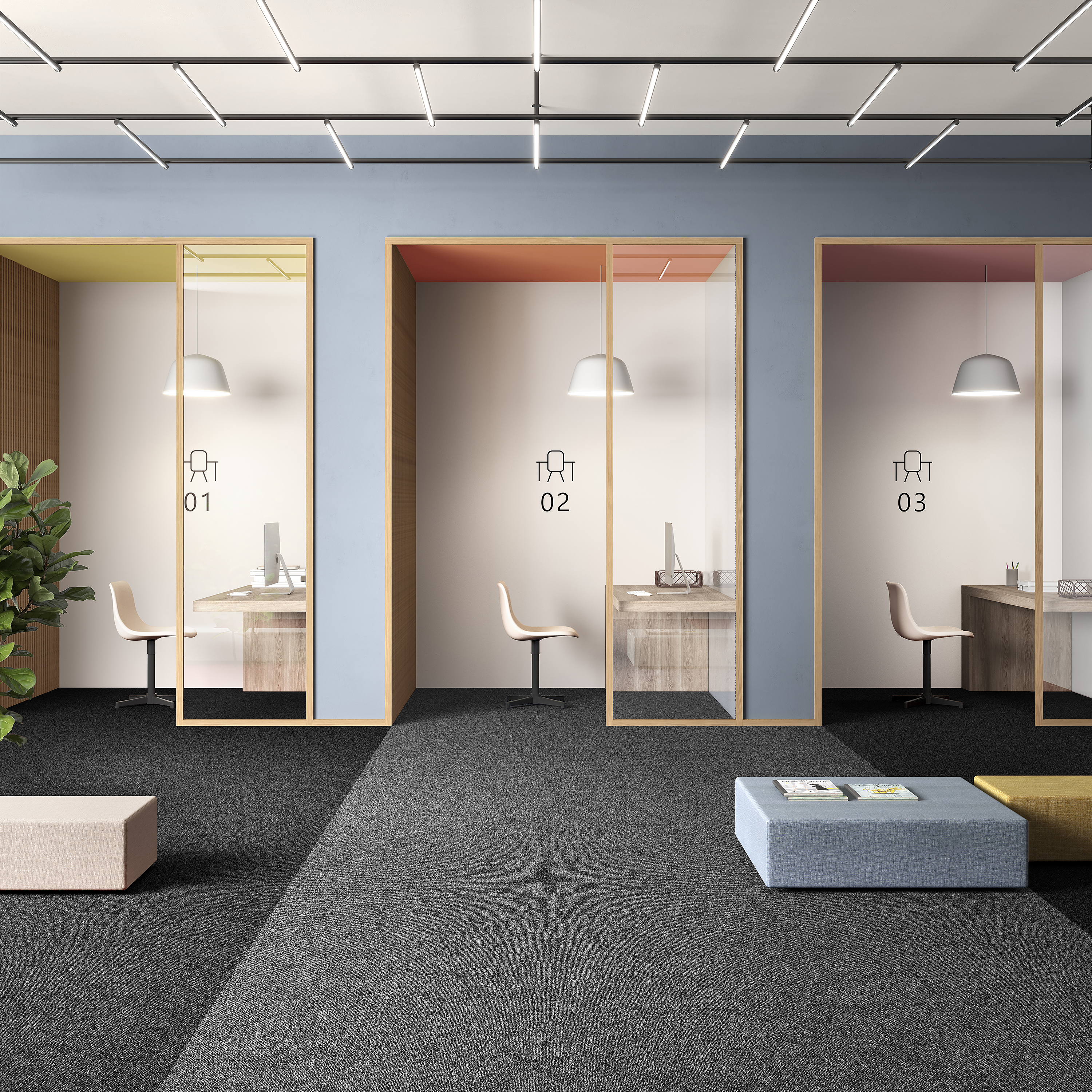 Ковровая плитка Medusa Tile 98 (500*500*5 мм) — купить в Сургуте